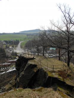 Schloss Wolkenstein, Aussicht auf das Erzgebirge